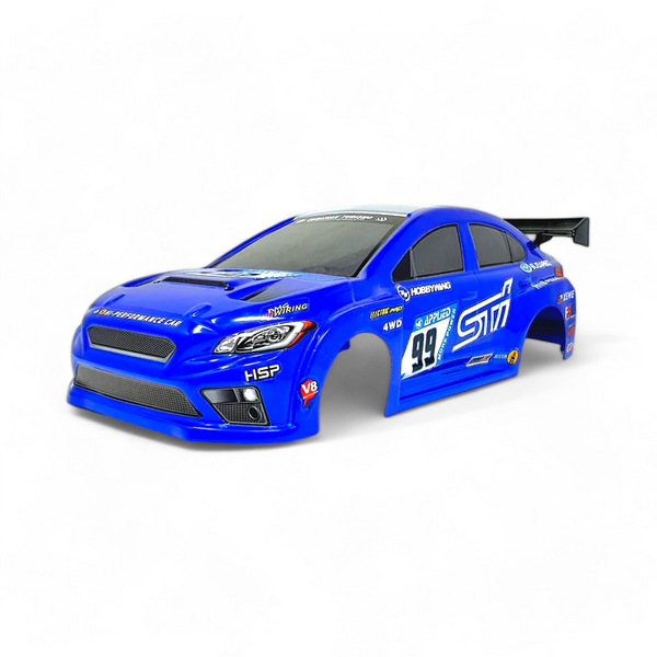 RC Car Body Shell HSP On Road 1/10 Scale Body Shell Pre-Painted Subaru Blue