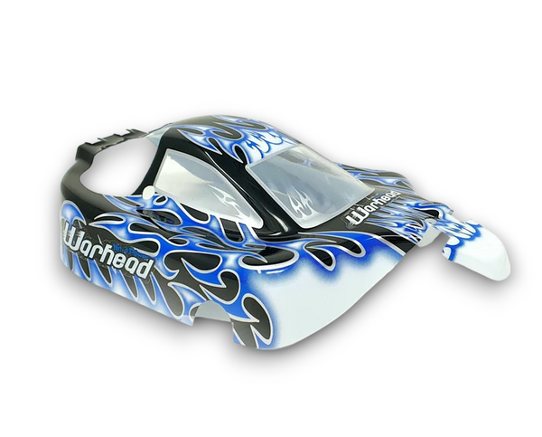 HSP Off Road Nitro RC 1/10 Buggy Body Shell BLUE Flame 06027 66001 - NEW