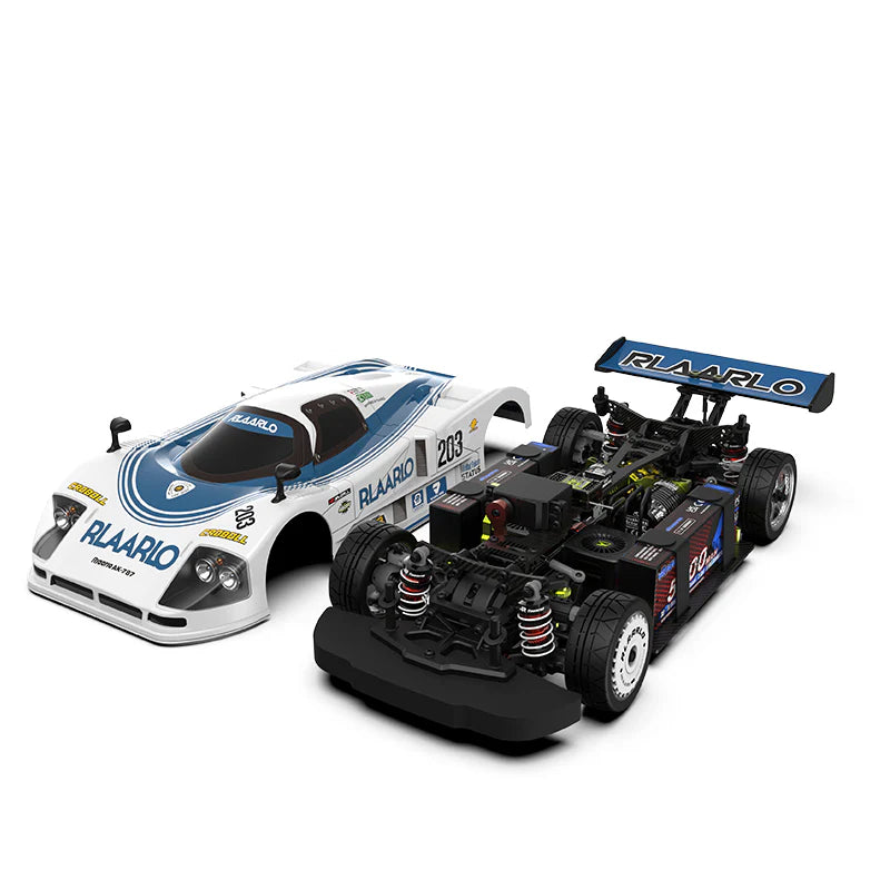 Rlaarlo AK-787 Carbon Brushless 1:10 Car - Blue Dual Motor Version