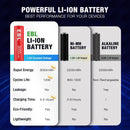 EBL AA 3000mAh 1.5v Low-Discharge Rechargeable Li-On Batteries with Storage Case - 4 Pack