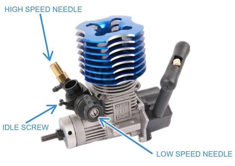 hsp vertex engine tuning low speed needle