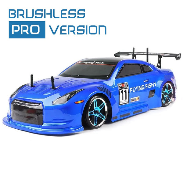 HSP Flying Fish Brushless 1:10th Scale Drift Car - Blue (Pro 2S & 3S LiPo Version)