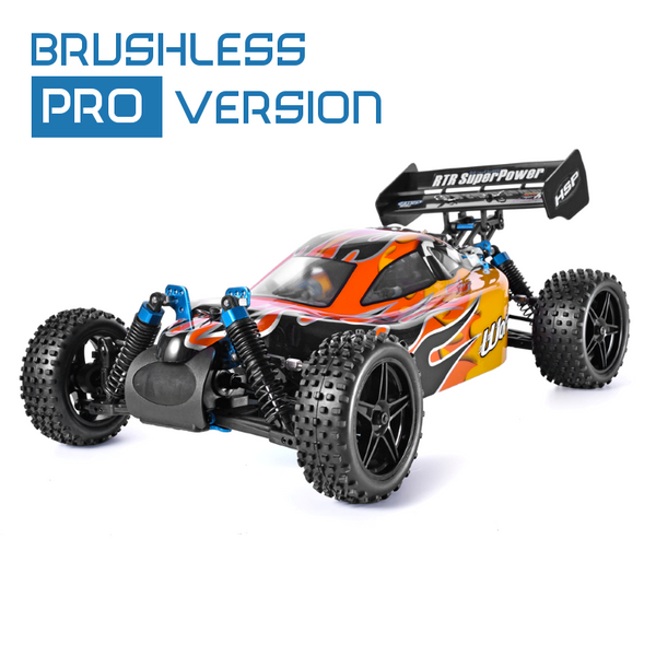 HSP XSTR Pro Brushless 1:10 Scale Off-Road Buggy - Orange (Pro 2S & 3S LiPo Version)