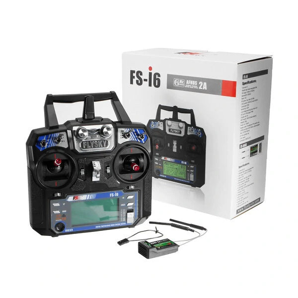 FlySky FS-i6X 2.4GHz Advanced Transmitter & 6-Channel Receiver Set