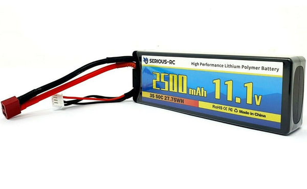 11.1v 3S 2500 mAh LiPo Rechargeable Battery Pack with Deans Connector
