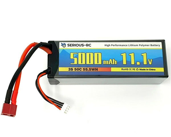 11.1v 3S 5000 mAh LiPo Rechargeable Battery Pack with Deans Connector