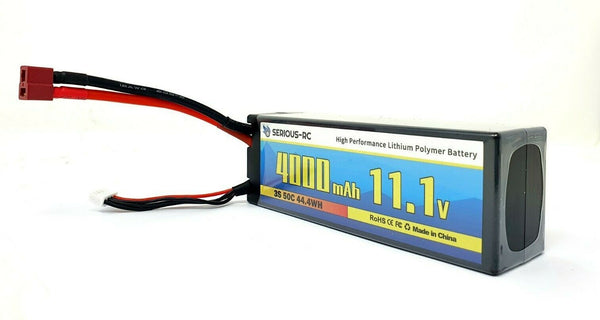 11.1v 3S 4000 mAh LiPo Rechargeable Battery Pack with Deans Connector