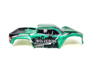 HSP RC Truck Body Shell Green With Stickers 1/10 HSP Wolverine 94111 94108 94701