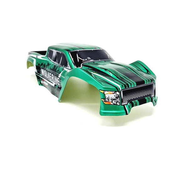 HSP RC Truck Body Shell Green With Stickers 1/10 HSP Wolverine 94111 94108 94701