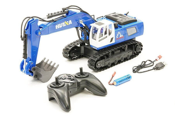 Huina 1558 RC Digger Excavator 1/18 Scale Remote Controlled Excavator 2.4G 11Ch