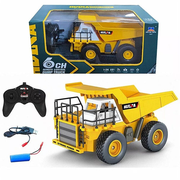 Huina 1517 RC Dump Truck 2.4G 1:24 6 Channel Remote Control Construction Model