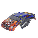 HSP RC Truck Car Body Shell Blue/Orange With Stickers 1/10 HSP 94188 94111 94108