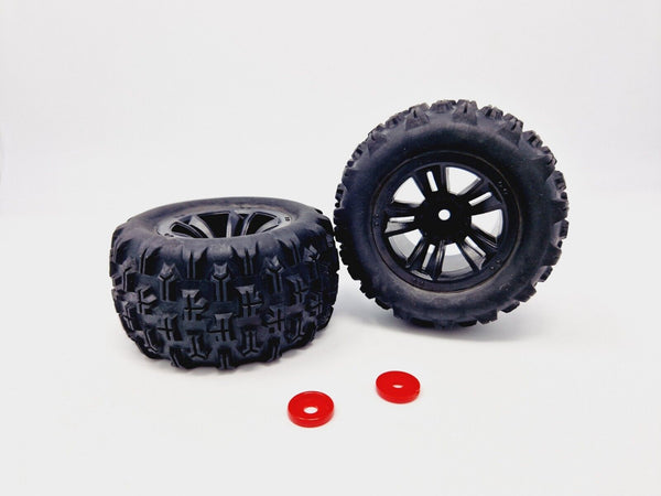 MJX Hyper Go Wheels with Tires For all Trucks (Glued) - Part Number 16300B