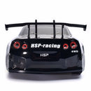 RC Car Body Shell HSP On Road 1/10 Scale Body Shell Pre-Painted Nissan GTR Black