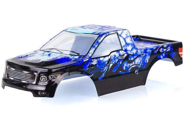 HSP RC Truck Car Body Shell Blue Flame with Stickers 1/10 HSP 94188 94111 94108