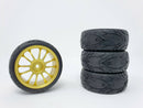 Gold Metal Alloy Wheels | Round Grip Tyres | SERIOUS-RC