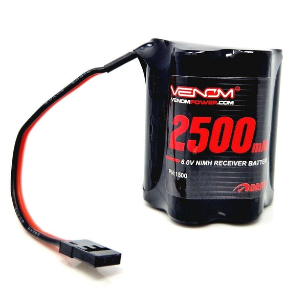 6.0v 2500mAh NiMH Rechargeable Receiver Battery with RX Connector
