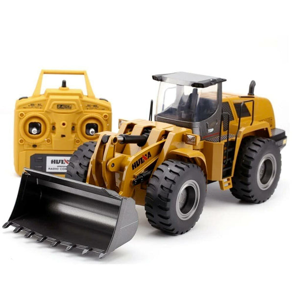 Huina 1583 1:14 Scale Remote Controlled Wheeled Loader Bulldozer with Metal Parts