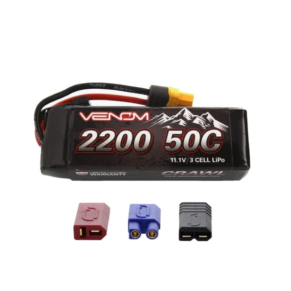 Venom 11.1v 3S 2200 mAh LiPo Rechargeable Battery Pack with Uni Plug System