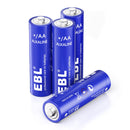 EBL AA 2700mAh 1.5v High performance Long Lasting Alkaline Batteries - 4 Pack