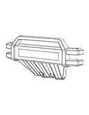 MJX Hyper Go 10208 Front Bumper with LED Lights - Part Number 10100