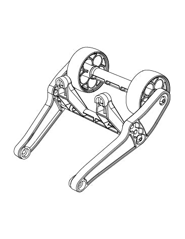 MJX Hyper Go 10208 Wheelie Bar Assembly  - Part Number 10120