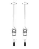 MJX Hyper Go 10210 Front & Rear CVD Drive Shafts (2 Pack) - Part P10410