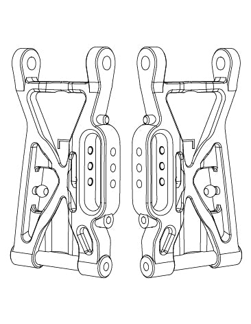 MJX Hyper Go 10208 V1 Front Lower Suspension Arms - Part Number 10220
