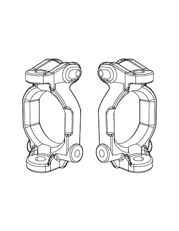 MJX Hyper Go 10208 Front Steering Seats - Part Number 10230A