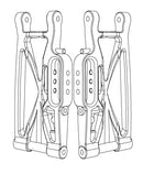 MJX Hyper Go 10208 V1 Rear Lower Swing/Suspension Arms - Part Number 10250