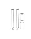 MJX Hyper Go 1:10 Scale Rally Steering Assembly Post Mounts - Part Number P10153