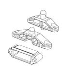 MJX Hyper Go 1:10 Scale Rally Rear Body Mounts - Part Number P10284