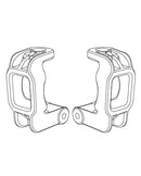 MJX Hyper Go 1:10 Scale Rally Front Steering Seats - Part Number P10234A