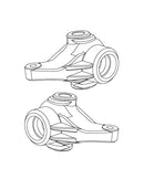 MJX Hyper Go 1:10 Scale Rally Front Steering Hub Carriers - Part Number P10234B