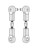 MJX Hyper Go 1:10 Scale Rally Steering Turnbuckles (2 Pack) - Part Number P10244