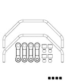 MJX Hyper Go 1:10 Scale Rally Front & Rear Anti-Roll Bar Set - Part Number P10124