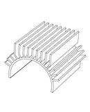 MJX Hyper Go Replacement Motor Heat Sink 3652 Size - Part Number P12395