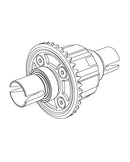 MJX Hyper Go 1:10 Scale Rally Front Differential Gear - Part Number P10424F