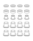 MJX Hyper Go 1:10 Scale Rally Replacement Pivot Ball Bevels Set - Part Number P10324