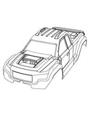 MJX Hyper Go 10208 Black Bodyshell  - Part Number 1030A