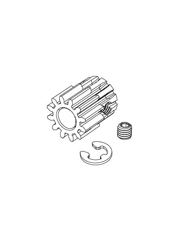 MJX Hyper Go 10208 V1 Motor Pinion Gear - Part Number 10392