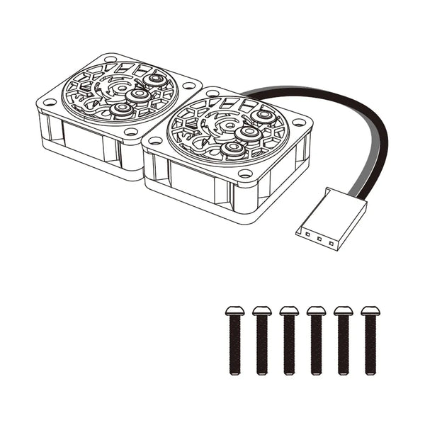MJX Hyper Go 10208 V2 Replacement Motor Fans - Part Number 10397B