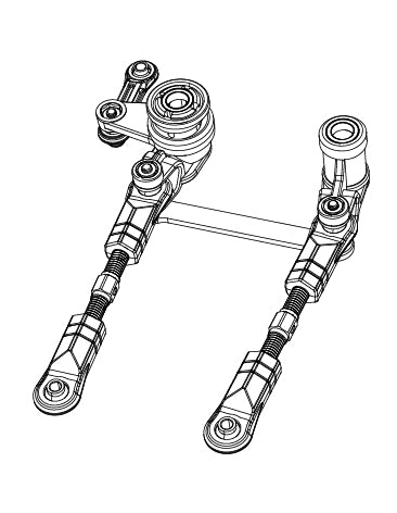 MJX Hyper Go 10208 V1 Steering Assembly Set - Part Number 10430