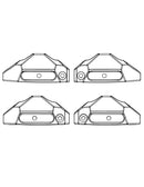 MJX Hyper Go 10208 V1 Shock Protectors - Part Number 10501