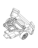 MJX Hyper Go 14211 Rear Bumper Assembly - Part Number 14110D