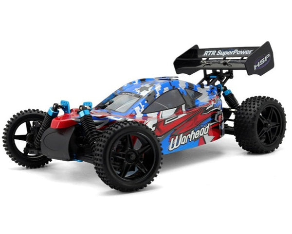 NITRO POWER WARHEAD＆Wrangler HSP Warhead 1:10th Scale Off-Road Nitro RC Car Buggy - 2 Speed Gearbox