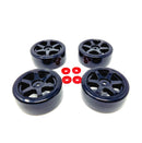 MJX 14301 14302 Pre-Glued Drift Wheels 4 Pack - Part Number 1415C