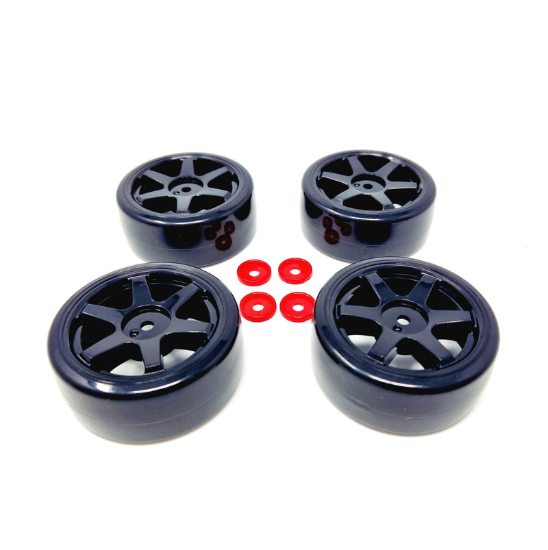 MJX 14301 14302 Pre-Glued Drift Wheels 4 Pack - Part Number 1415C