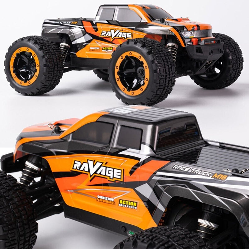 HBX 16889A Pro Brushless 1:16 Scale Truck with 2S LiPo Battery (Upgraded Version)