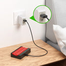 EBL Smart LCD Screen Charger for AA and AAA NiMH Batteries with USB Input